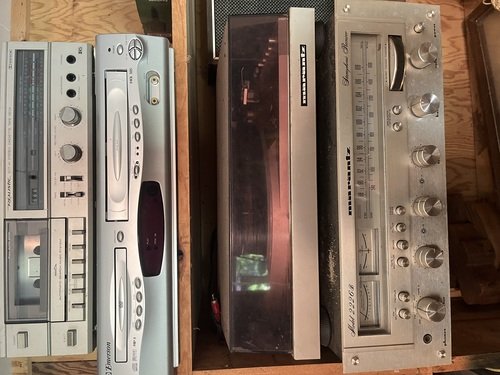 For sale silver face stereo equipment 