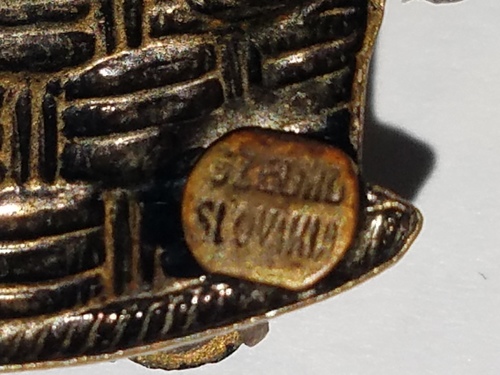 Czechoslovakia Vintage Pendant / Brooch.  