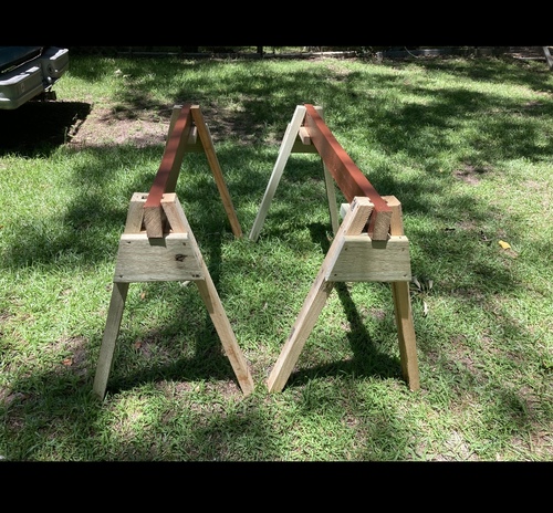 Handmade Wood Saw Horses 