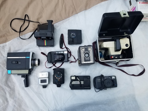 Vintage Cameras - Polaroid, Brownie, etc. 