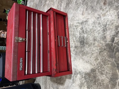 Stack on tool boxes