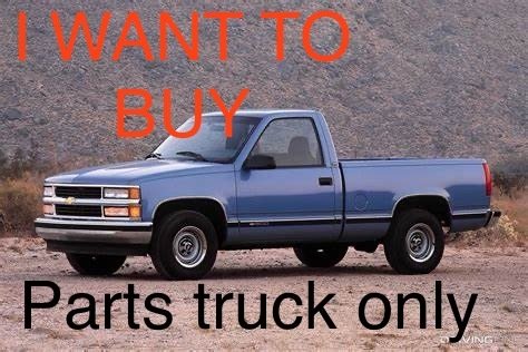 Want to buy Chevy / gmc 2wd project full-size 