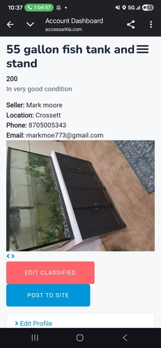 55 gallon fish tank and stand 