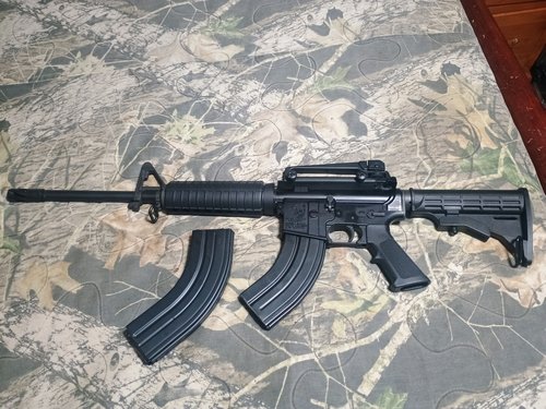 Bear Creek Arsenal 7.62x39mm Rifle with 2-30 round magazines has bca carry handle shoots good