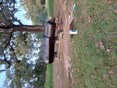 Large wood fired smoker