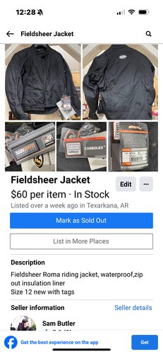 Fieldsheer riding jacket 