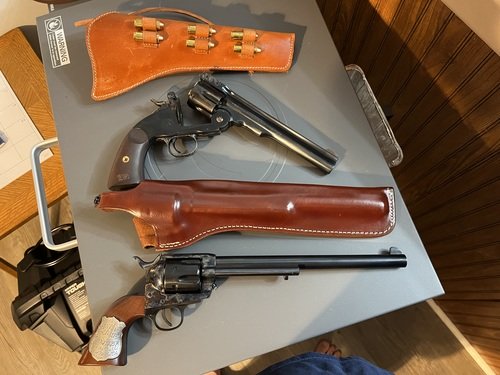 Cimmaron Firearms Schofield 45LC & Cimmaron Wyatt Earp Commemorative Buntline 45LC