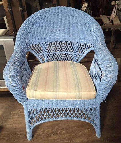 Wicker Chair w/ cushion
