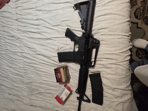 Anderson AR 15, never fired, with ammo