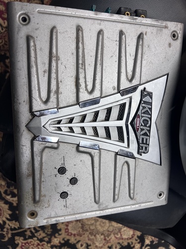 Sony Explode 12 inch subwoofer with Kicker KX600.1 amp