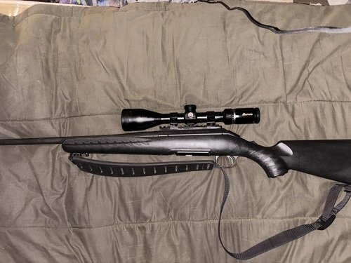 SOLD!!!  American Ruger 308 22 inch barrel with Burris 4.5 14x42 scope SOLD!!!