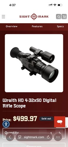 SIGHT MARK Wraith night vision scope