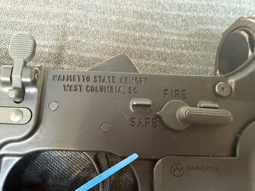 AR15 lower and 4 magazines 