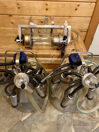 *pending* Milking Equipment:  Improved Hamby 2 Cow Bucket System + CIP