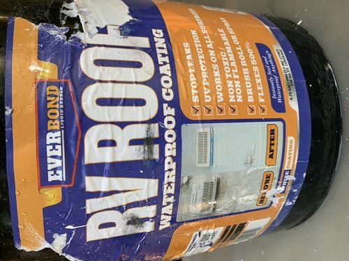 RV/Camper white rubberized roof coating