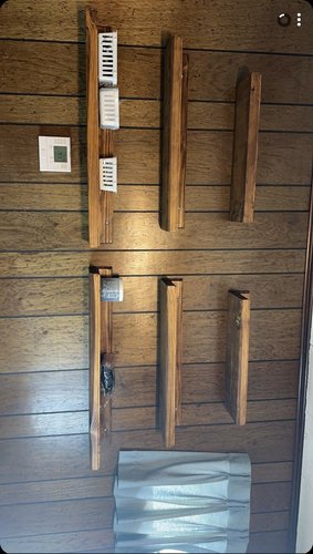 Custom wooden shelves