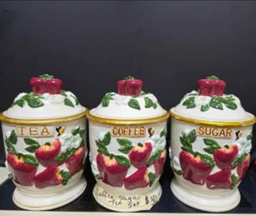 Vintage Orchard Apple canister set