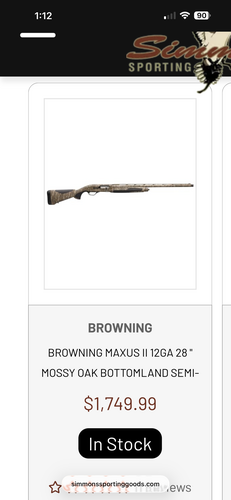 Browning Maxus 2 12GA