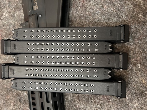 RWB brand Glock 9mm 33 Round Mags, 5 Pack