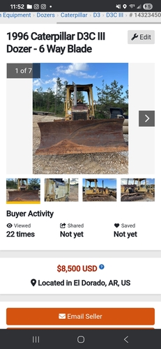 96 caterpillar d3c $8500