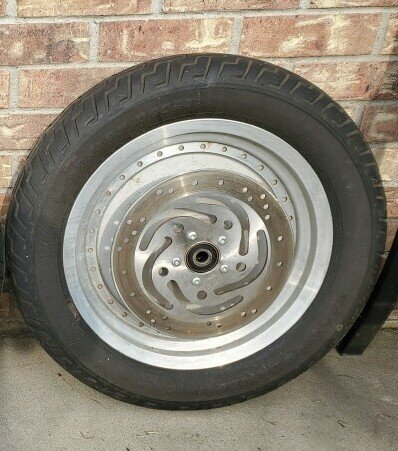 Harley Davidson Fat Boy Front Wheel and Tire     12/7