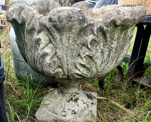 Acanthus Leaf Weathered Garden Planter, 1950s