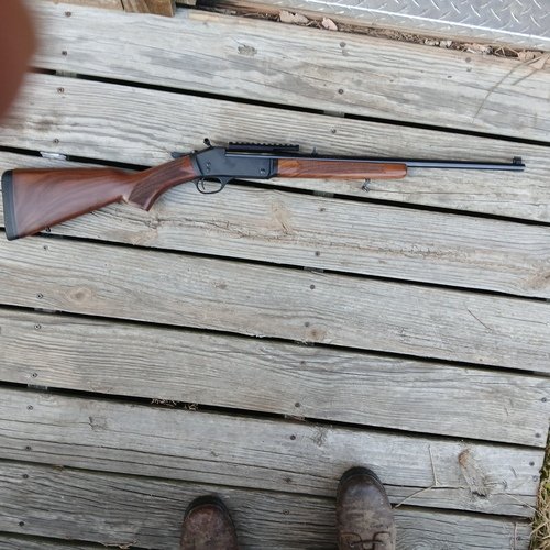 Henry single shot 30-30 with rail