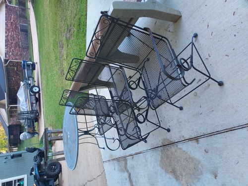 For Sale wrought patio furniture...4 chairs & 48 inch table