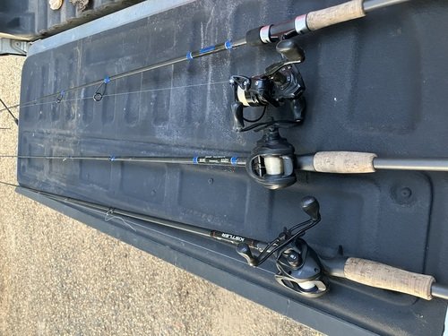3 kistler rod and reels