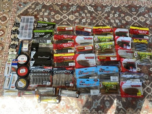 Bass rod/reels and tackle 