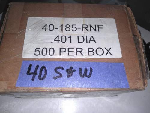 PRECISION BULLETS - moly coated - box of 500 - 40 S&W/10mm