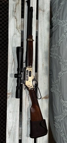Henry H024 45/70 lever action rifle with 4x12x40 Nikon