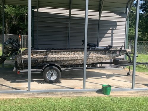 Excel boat motor and trailer 