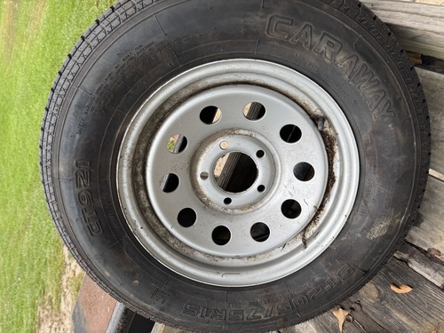 Trailer tire and rim 