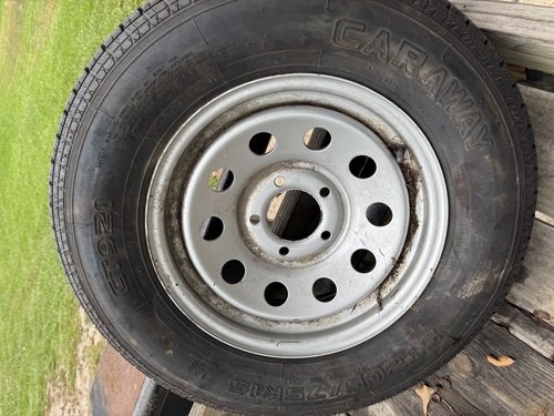 Trailer tire and rim 