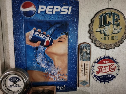Signs and collectibles 