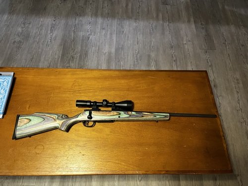 Mossberg Patriot 6.5 creedmoor with Boyd stock and factory stock 