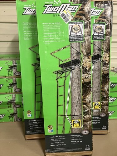 Realtree Ladder Stand 15'. 2-Man. New In Box