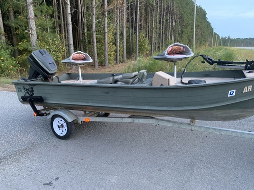 14 ft Bass Boat with motor
