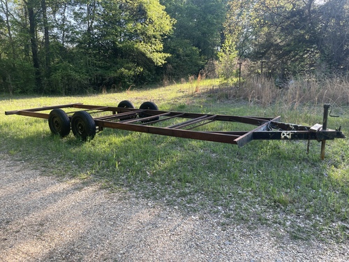 25 ft camping trailer frame with new tires 