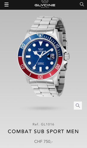 Glycine Combat Sub watch