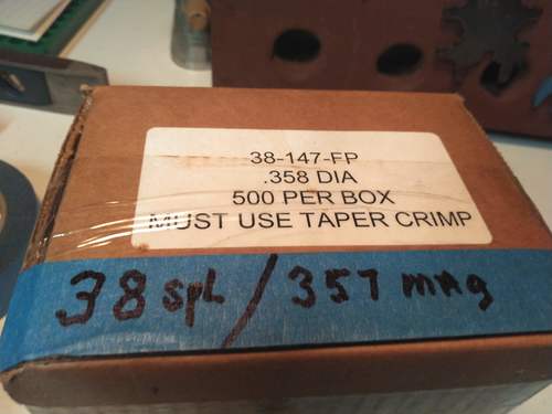 PRECISION BULLETS - moly coated - box of 500 - 38 spl/357 mag