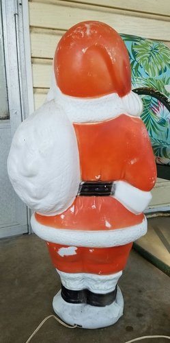Vintage Plastic Blow-Mold Santa Clause