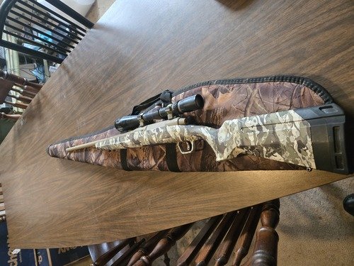 Savage Axis XP 308 with a few rounds and soft case