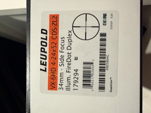 Leupold vx6 on a 7prc