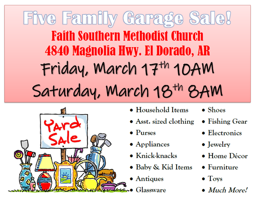 HUGE FIVE Family Garage Sale!