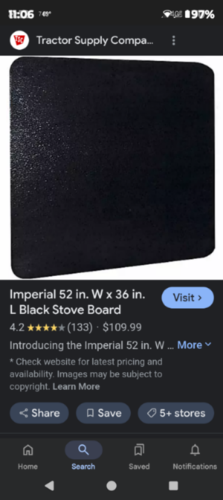 Imperial Stove Board, Brand New!