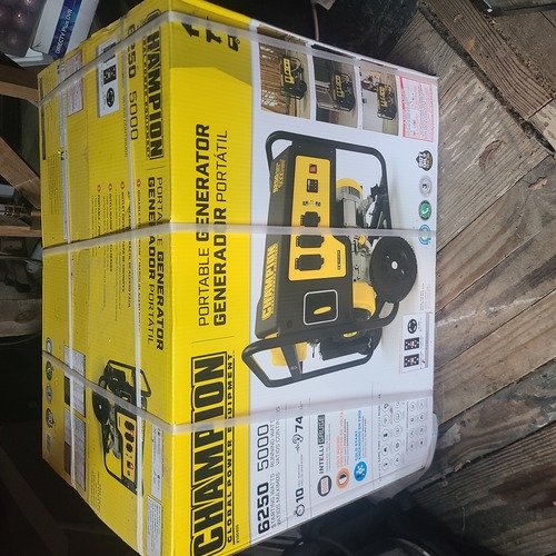 Champion portable generator/6250 starting watts. 5000 running watts.  550.00