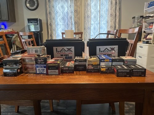 Various amounts of ammunition 