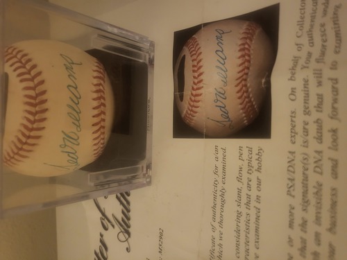 Trd Williams autographed baseball